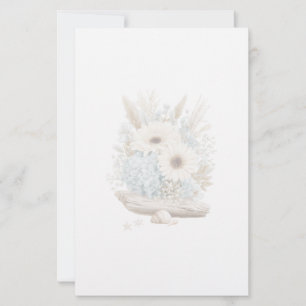 Boho Floral Stationery Paper