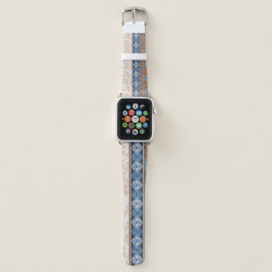 Boho Floral Stripes: Ethnic Seamless Collection Apple Watch Band