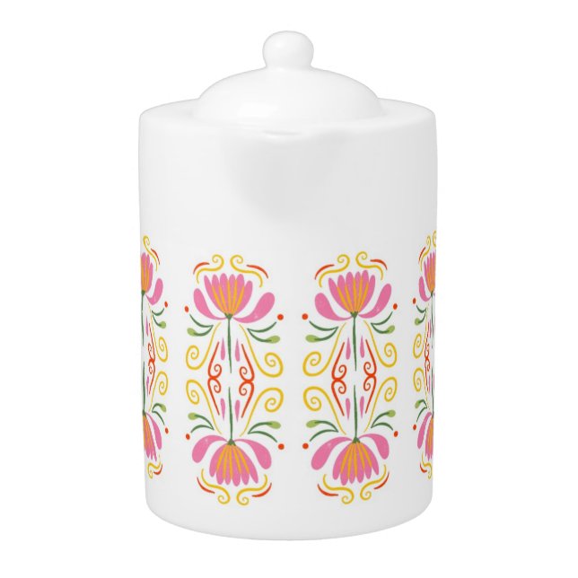 Boho Floral Tea pot (Front)