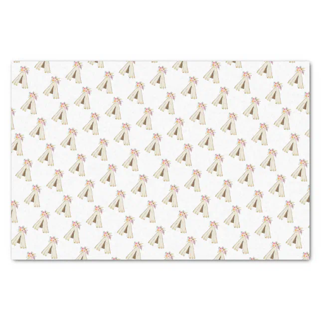 Boho Floral Tribal Teepee Girl Tissue Paper | Zazzle
