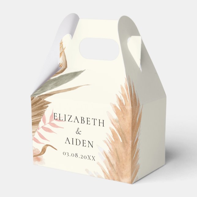 Boho Floral Wedding Box Geschenkschachtel (Front Side)