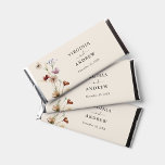 Boho Floral Wedding Chocolate Bar<br><div class="desc">Sweeten your celebration with our Boho Floral Wedding Chocolate Bar, personalized with the bride and groom's names. The beautiful packaging showcases a design of rustic dried grasses, delicate leaves, and vintage wildflowers in rich shades of tan, brown, rust, terracotta, and burnt orange, making it a delightful and elegant favor for...</div>