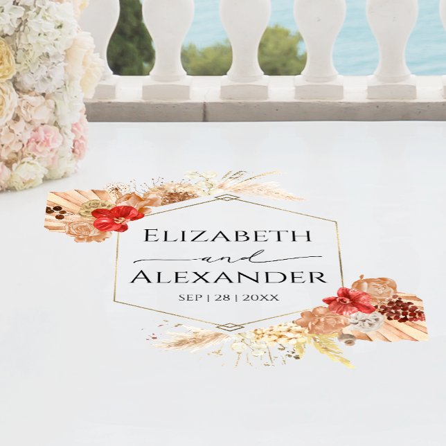 Boho Floral Wedding Entrance | Dance Floor Decals (Creator Uploaded)