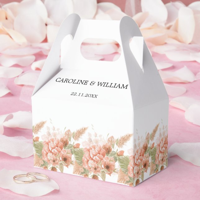 Boho Floral Wedding Favor Boxes (Wedding)