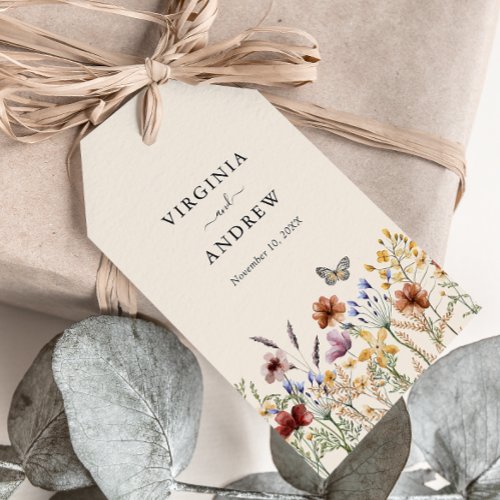 Boho Floral Wedding Gift Tags