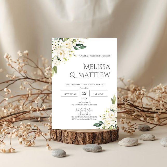 Boho Floral Wedding Invitation (Creator Uploaded)