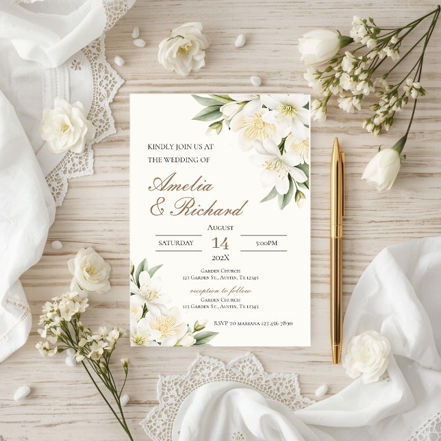 Boho  Floral  Wedding Invitation (Creator Uploaded)