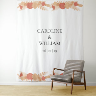 Boho Floral Wedding Photo Booth Backdrops