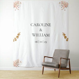 Boho Floral Wedding Photo Booth Backdrops