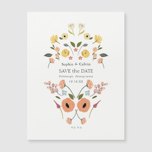 Boho Floral Wedding Save the Date