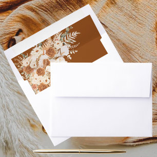 Boho Floral Wedding   Watercolor Calla Lilies Envelope Liner