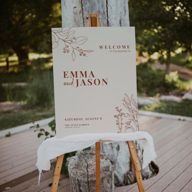 Boho Floral Wedding Welcome sign (Creator Uploaded)