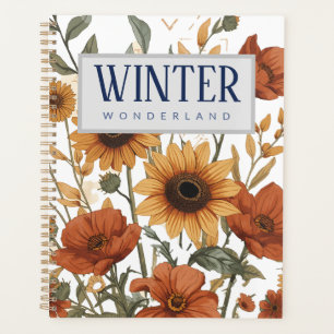 Boho Floral Weekly Planner Terracotta Tones