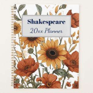 Boho Floral Weekly Planner Terracotta Tones