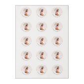 Boho Floral Western Pink Cowgirl Boot Baby Shower Edible Frosting Rounds (Sheet)