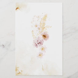 Boho floral Whats in your purse baby shower game | Zazzle