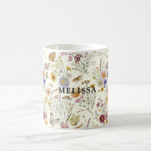 Boho Floral Wildflower Coffee Mug