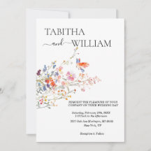 Boho Floral wildflower wedding