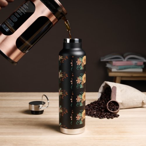 Boho Floral Womens  Water Bottle