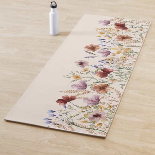 Boho Floral Yoga Mat