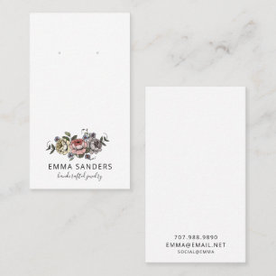 Boho Florals Earring Jewelry Display Cards