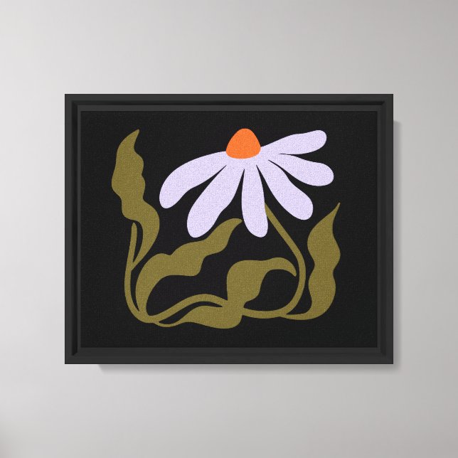 Boho flower canvas print (Front)