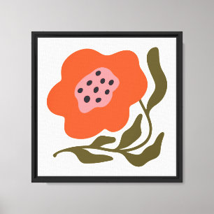 Boho flower canvas print