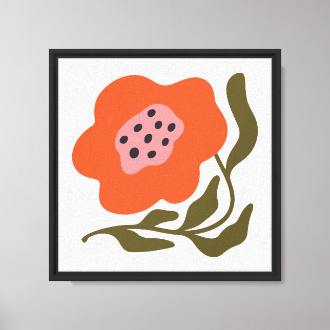 Boho flower canvas print (Front)