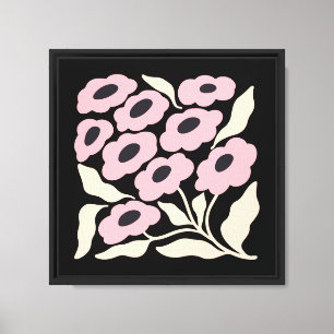 Boho flower canvas print