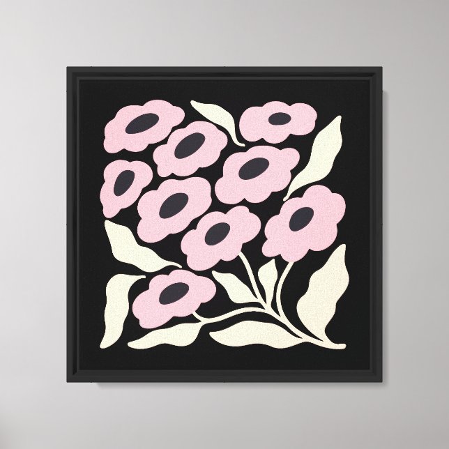 Boho flower canvas print (Front)