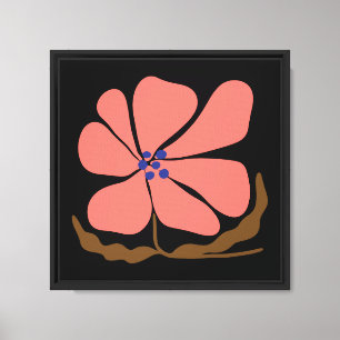 Boho flower canvas print