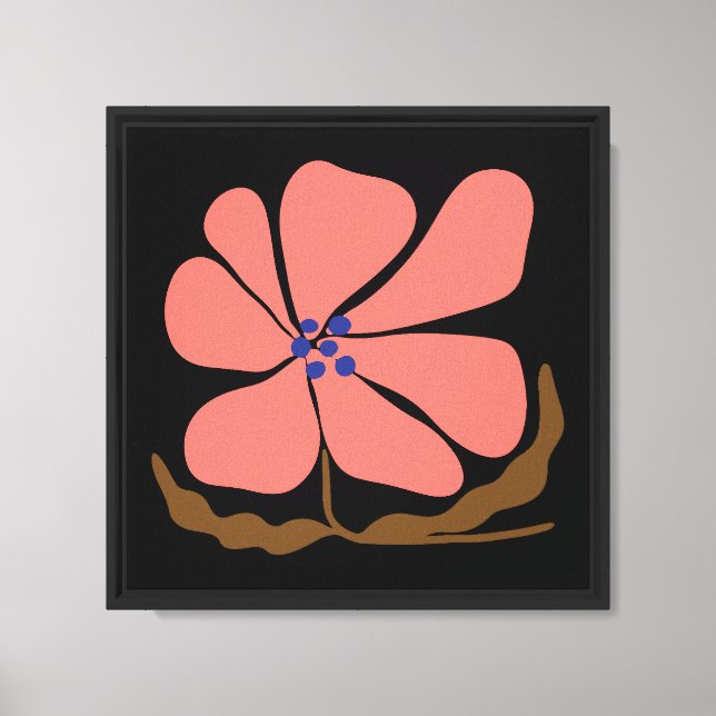Boho flower canvas print (Front)
