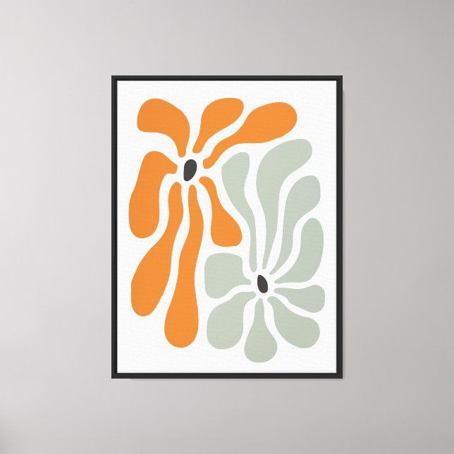 Boho flower canvas print (Front)