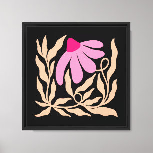 Boho flower canvas print