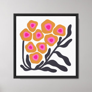 Boho flower canvas print