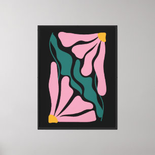 Boho flower canvas print