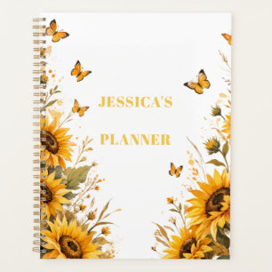 Boho Flower Custom Name Planner