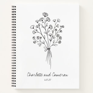 Black sketch drawing of notebook Royalty Free Vector Image