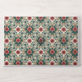 Boho Flower Magic - in Shades of Green and Pink HP Laptop Skin