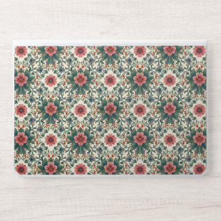 Boho Flower Magic - in Shades of Green and Pink HP Laptop Skin