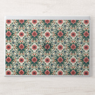 Boho Flower Magic - in Shades of Green and Pink HP Laptop Skin