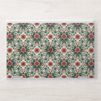Boho Flower Magic - in Shades of Green and Pink HP Laptop Skin