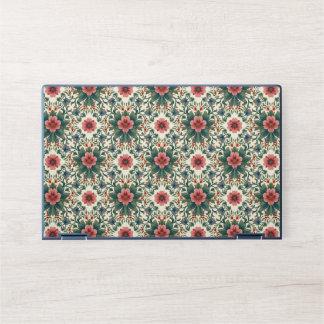 Boho Flower Magic - in Shades of Green and Pink HP Laptop Skin