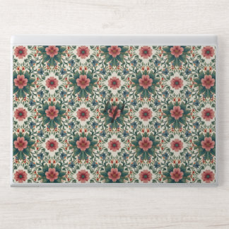 Boho Flower Magic - in Shades of Green and Pink HP Laptop Skin
