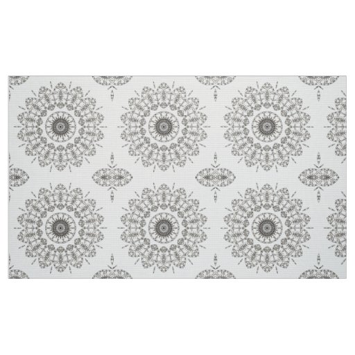 Boho Flower Medallion Fabric