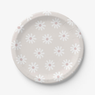 Boho Flower Party Plate