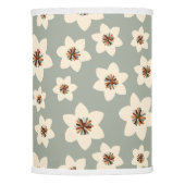 Boho flower - sage green background lamp shade (Front)