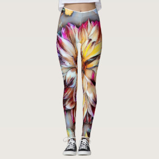 Boho Flower Yoga Pants