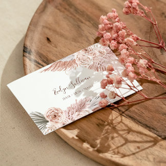 Boho flowers business card