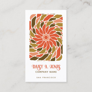 Boho Flowers Business Card